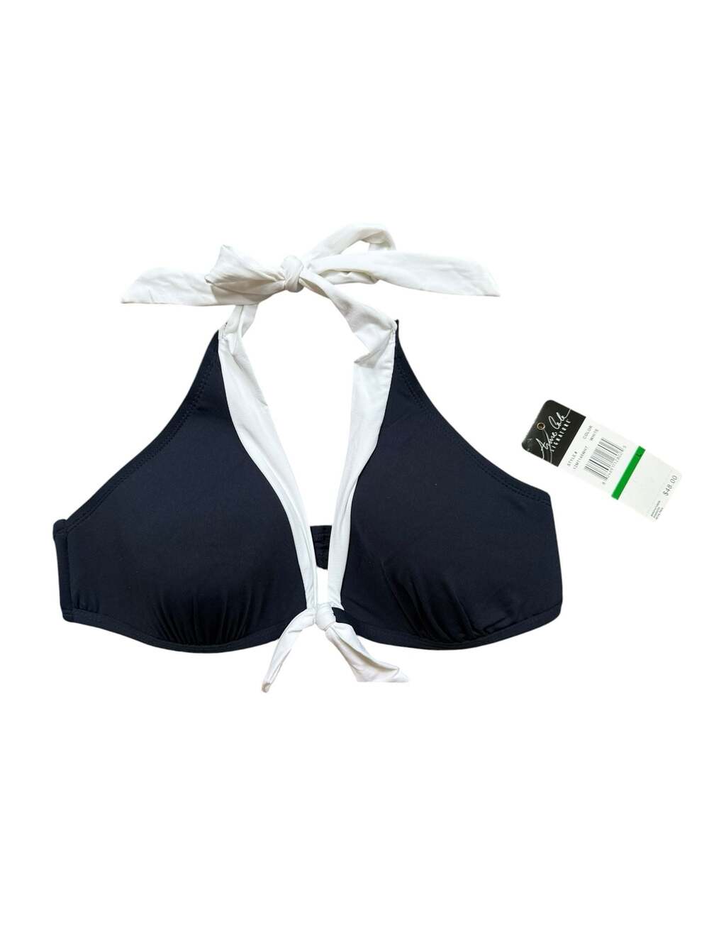 Anne Cole Signature Women's Contrast Halter Bikini Swim Top